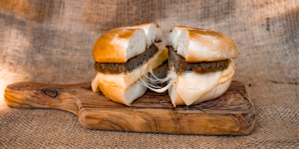 Sausage on #1 Breakfast Sandwich from Hormel Partner